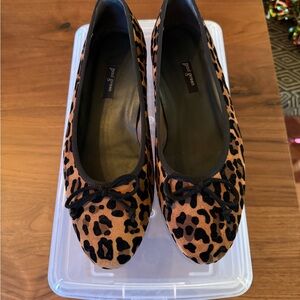 Paul Green Leopard Print Flats with Bow